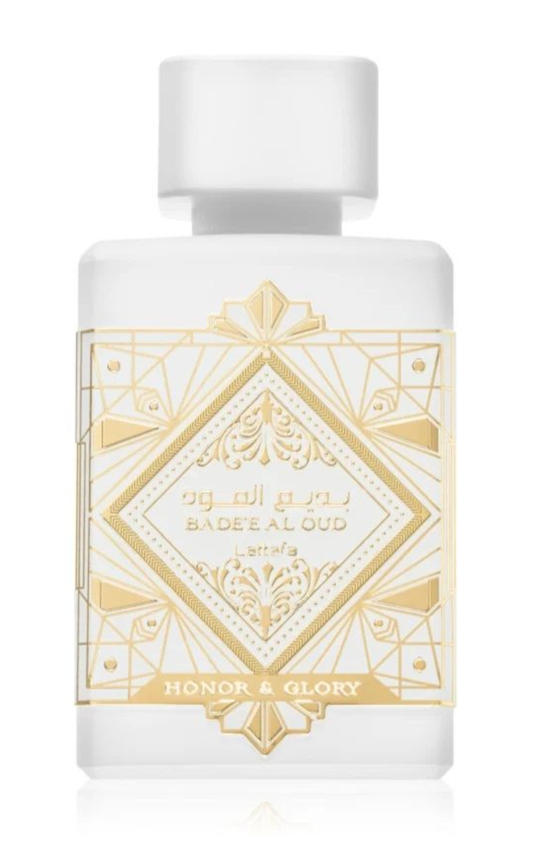 Lattafa Badee al Oud Honor & Glory Eau de Parfum para Mujer - Exquisita Brulee de Piña con Elegancia Distinta y Armonía Estimulante - Fragancia Tropical de Mujeres Elegantes