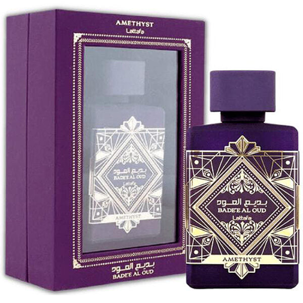 Badee Al Oud Amethyst Eau de Parfum para mujer – oriental, floral, intenso y envolvente Lattafa