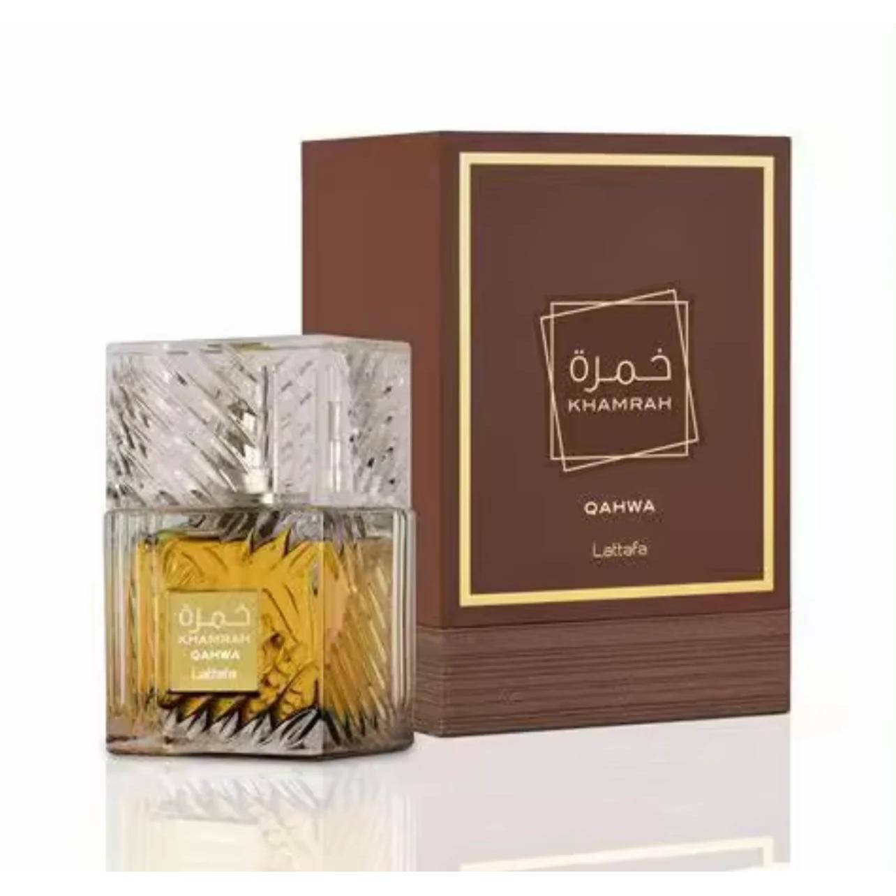 Khamrah Qahwa Eau de Parfum Unisex intenso con Café, Especias y Vainilla - Lattafa