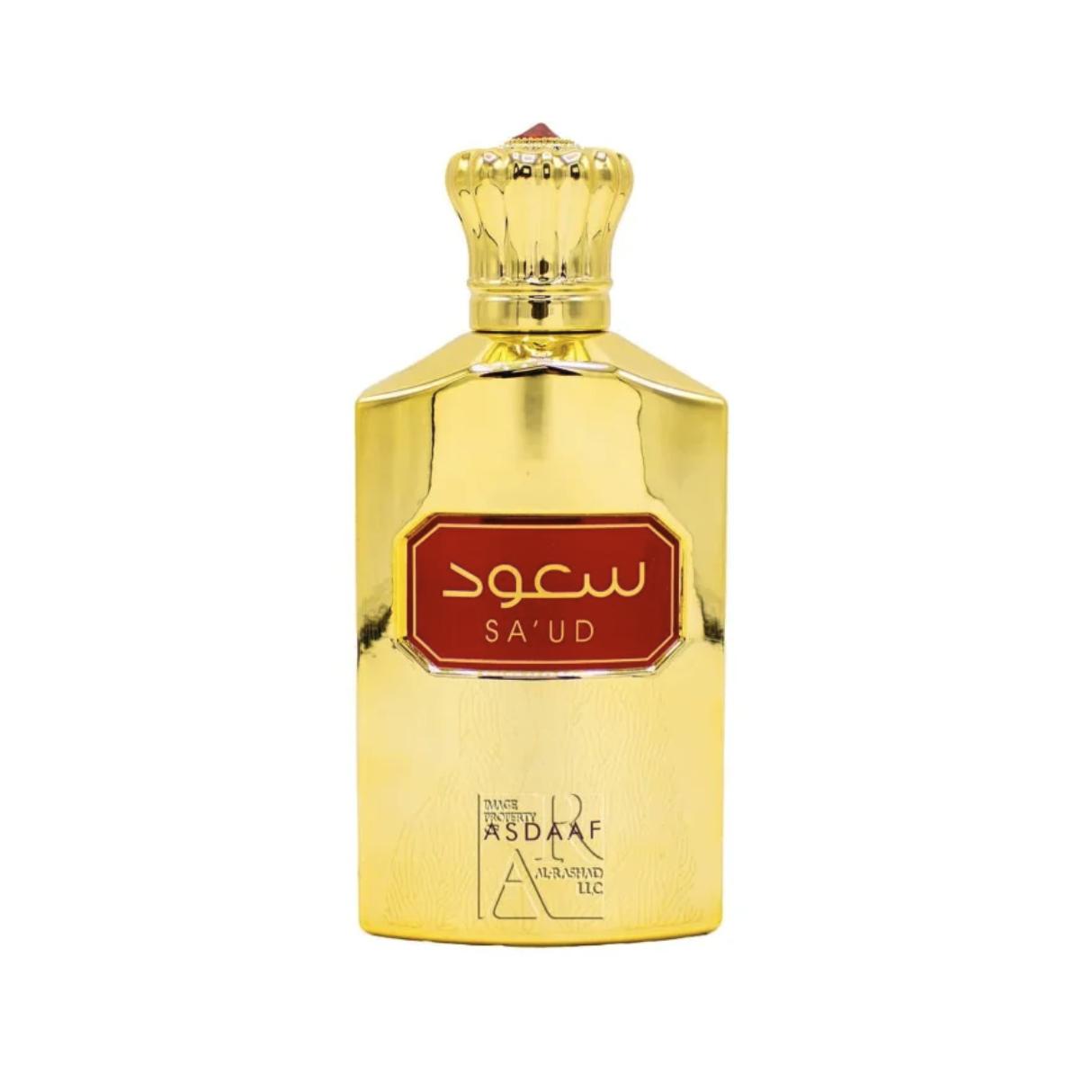 Sa'ud Eau de Parfum Unisex - Asdaaf. Fragancia cálida, intensa y dulce con notas especiadas y amaderadas