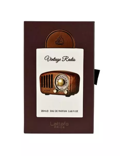 Vintage Radio de Lattafa Pride Eau de Parfum | Perfume Unisex Elegante, Amaderado y Especiado