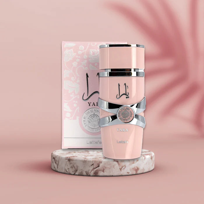 Yara Eau de Parfum para Mujer - Lattafa Fragancia dulce y atractiva para mujeres - Duradera y con una estela aromática agradable