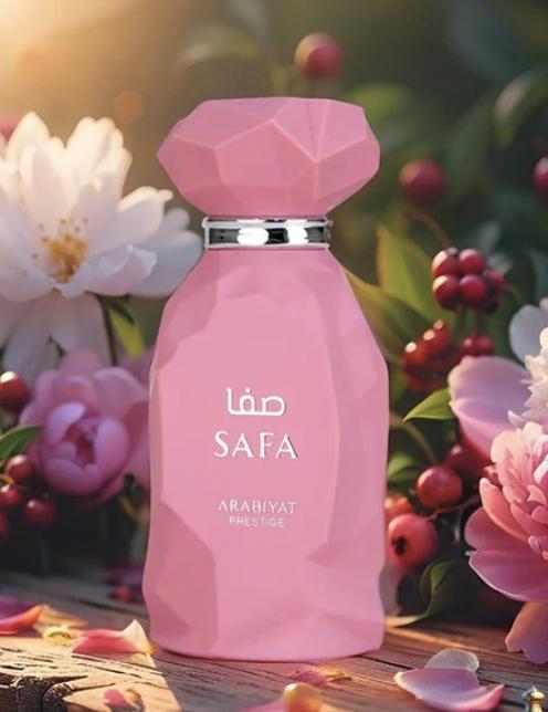 Safa Eau de Parfum 100ml – Arabiyat Prestige | Perfume Femenino Floral y Ambarado con Toques de Lichi y Rosa Turca