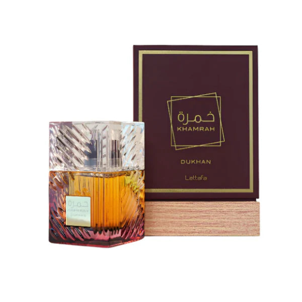Lattafa Nuevo KHAMRAH DUKHAN Eau de Parfum Unisex Una Sinfonía de Humo y Especias