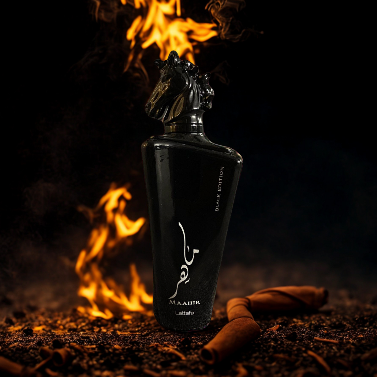Maahir Black Edition - Perfume para Hombre, Notas Intensas Mundo de Lujo Lattafa