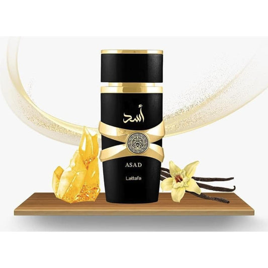 Asad Eau de Parfum para Hombre - Lattafa, Fragancia Calida y Amaderada, intensa y Sofisticada