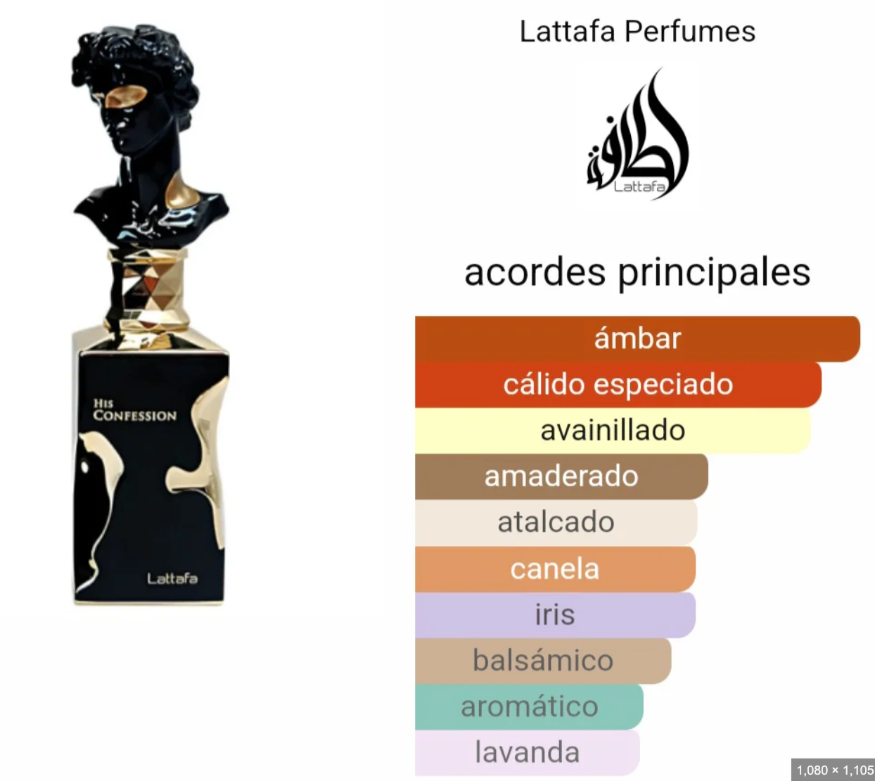 His Confession Eau de Parfum para Hombre - Lattafa