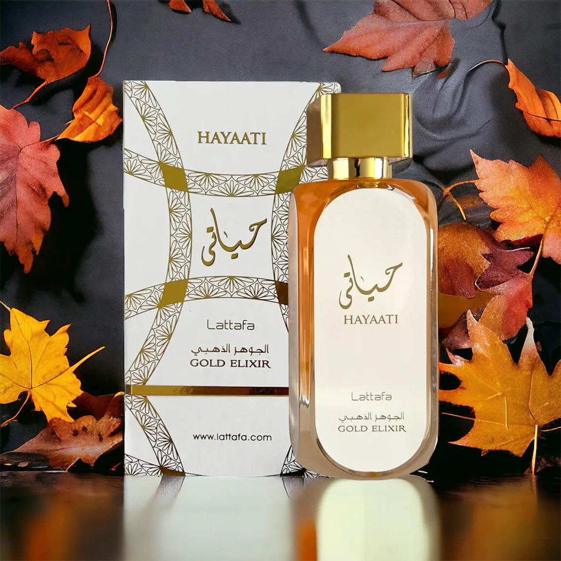 Lattafa Hayaati Gold Elixir Eau de Parfum para mujer – dulce, oriental, cálido y elegante
