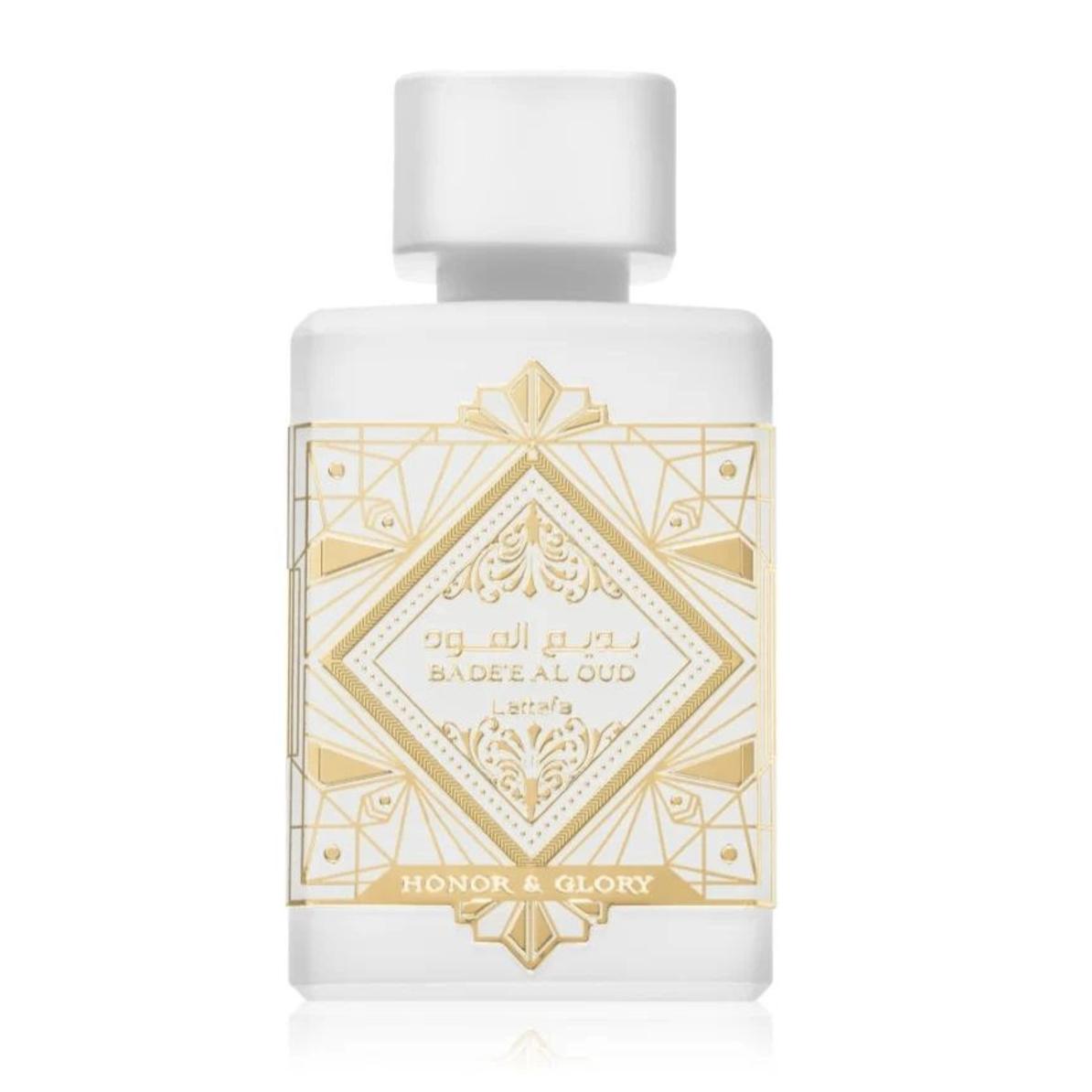 Lattafa Badee al Oud Honor & Glory Eau de Parfum para Mujer - Exquisita Brulee de Piña con Elegancia Distinta y Armonía Estimulante - Fragancia Tropical de Mujeres Elegantes