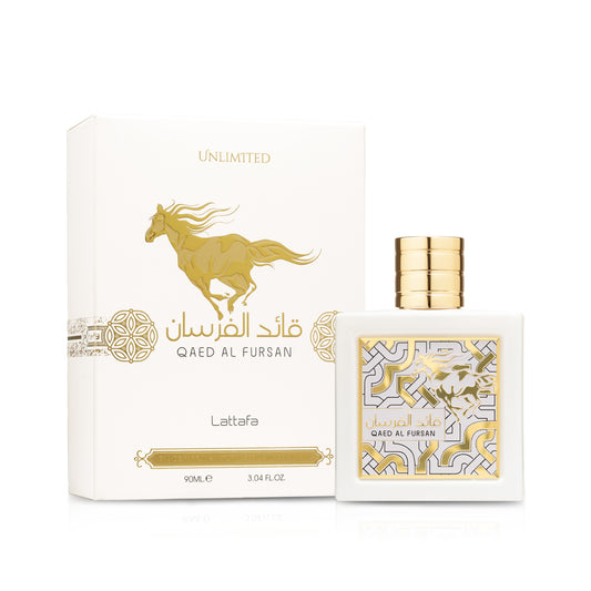 Qaed al Fursan Eau de Parfum para Mujer - Lattafa. Fragancia dulce, afrutada y amaderada.