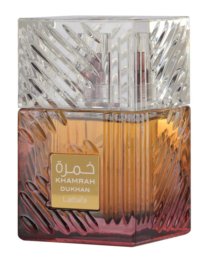 Lattafa Nuevo KHAMRAH DUKHAN Eau de Parfum Unisex Una Sinfonía de Humo y Especias