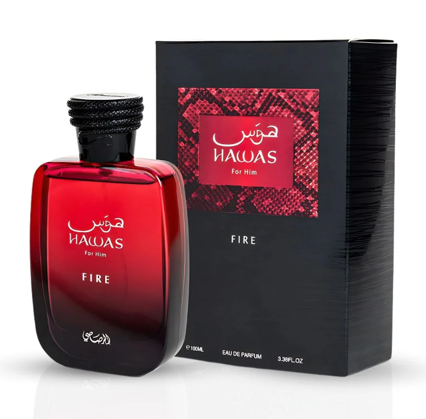 Rasasi Hawas Fire for Him Eau de Parfum | Perfume Masculino Intenso, Especiado y Seductor