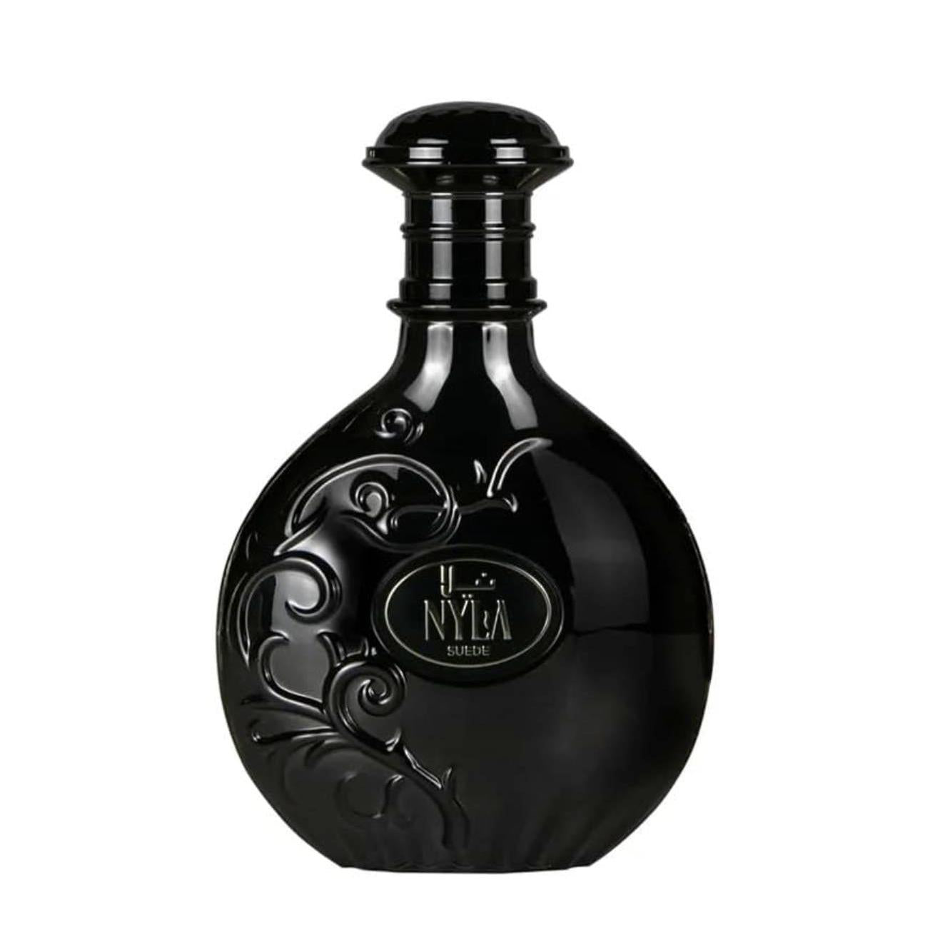 Nyla Suede Eau de Parfum 80ml – Arabiyat Prestige | Perfume Unisex Gourmand con Notas de Coco, Praliné y Cuero