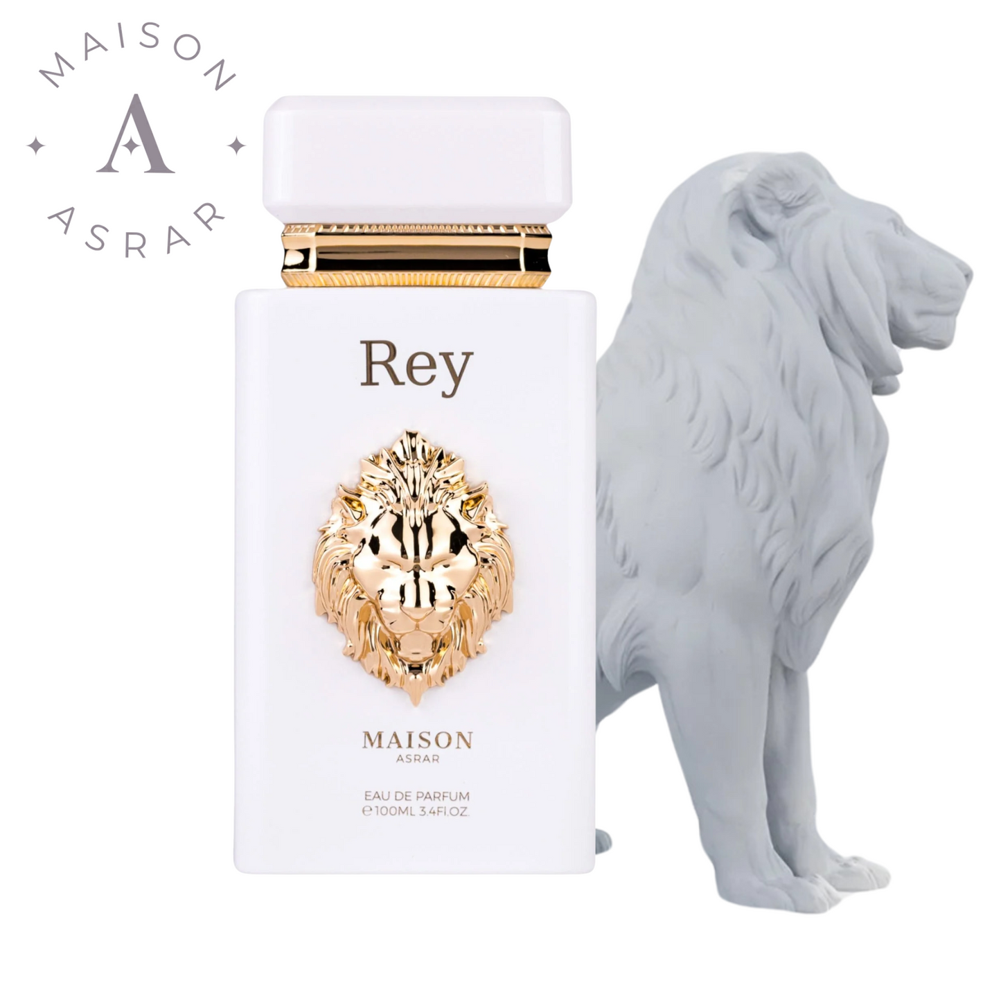 Maison Asrar Rey Eau de Parfum unisex – aroma oriental, elegante y duradero