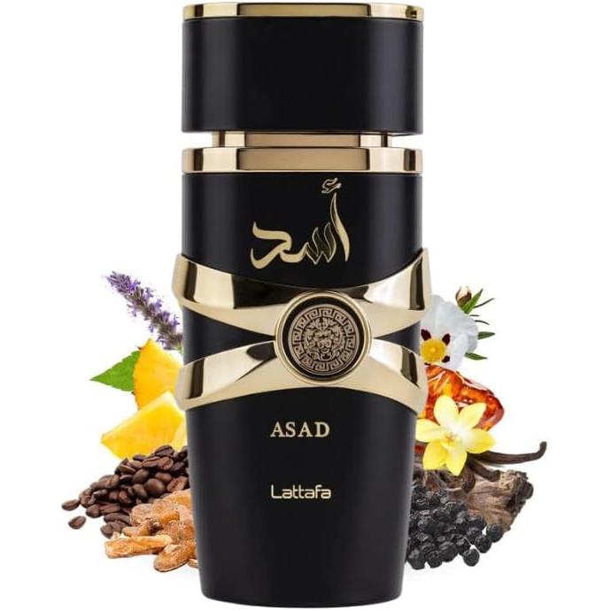 Asad Eau de Parfum para Hombre - Lattafa, Fragancia Calida y Amaderada, intensa y Sofisticada