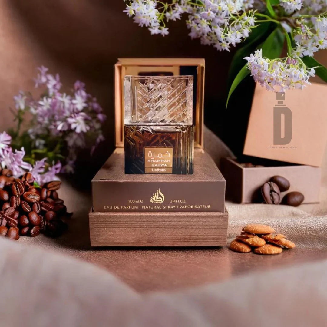 Khamrah Qahwa Eau de Parfum Unisex intenso con Café, Especias y Vainilla - Lattafa
