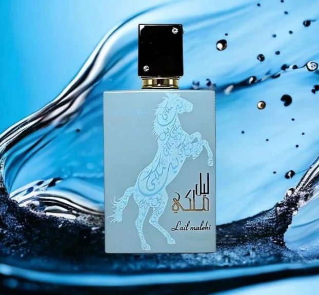 Lail Maleki Moroccan Blue de Lattafa Eau de Parfum | Perfume Masculino Especiado, Ambarado y Elegante