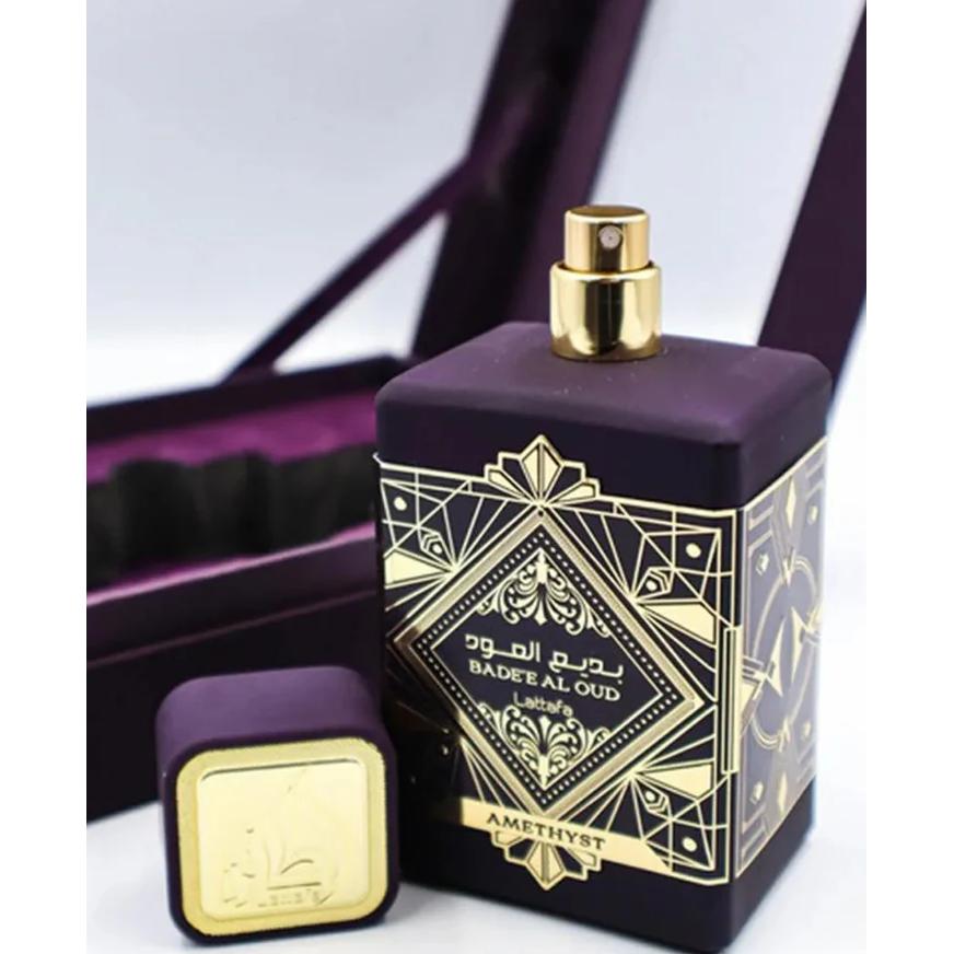 Badee Al Oud Amethyst Eau de Parfum para mujer – oriental, floral, intenso y envolvente Lattafa