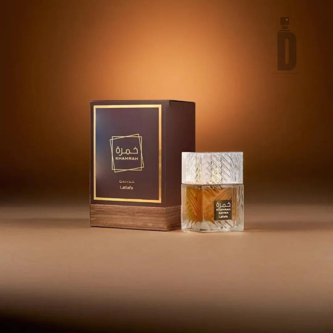 Khamrah Qahwa Eau de Parfum Unisex intenso con Café, Especias y Vainilla - Lattafa