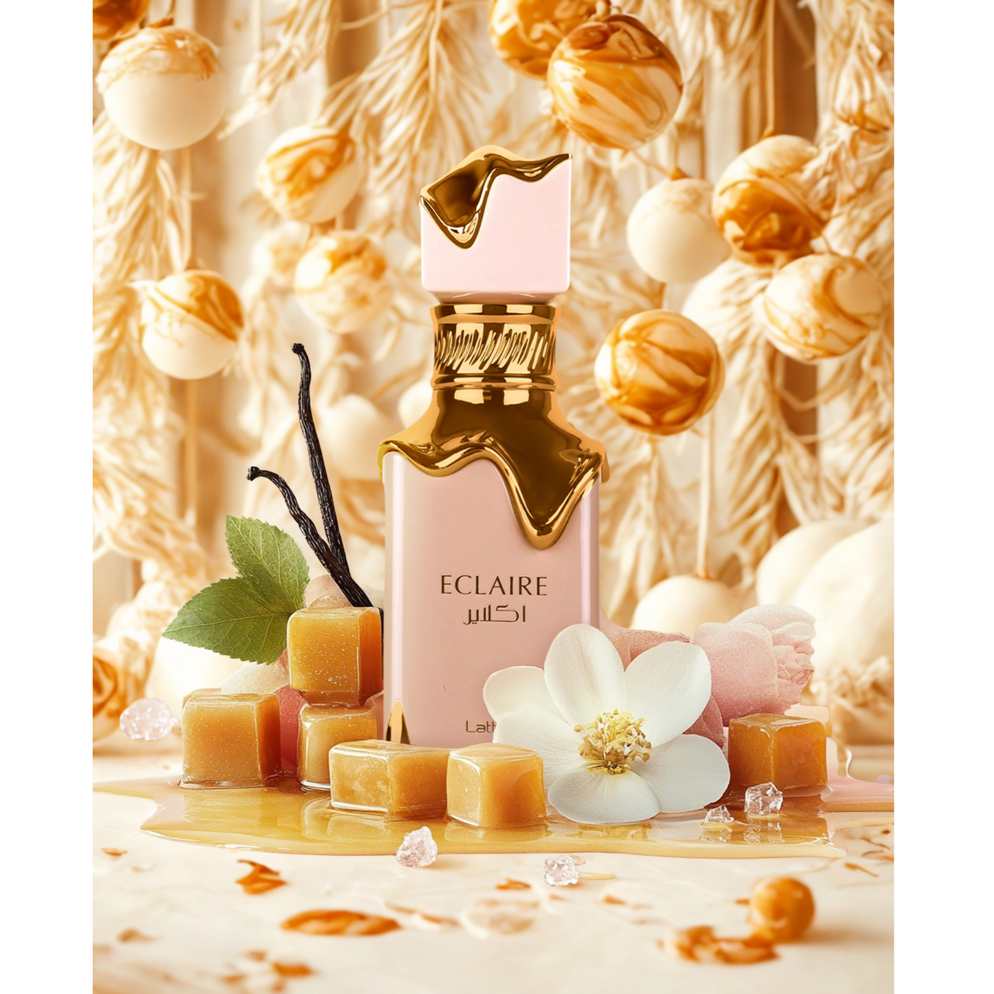 Lattafa Eclaire Eau de Parfum para mujer – dulce, gourmand, elegante y envolvente