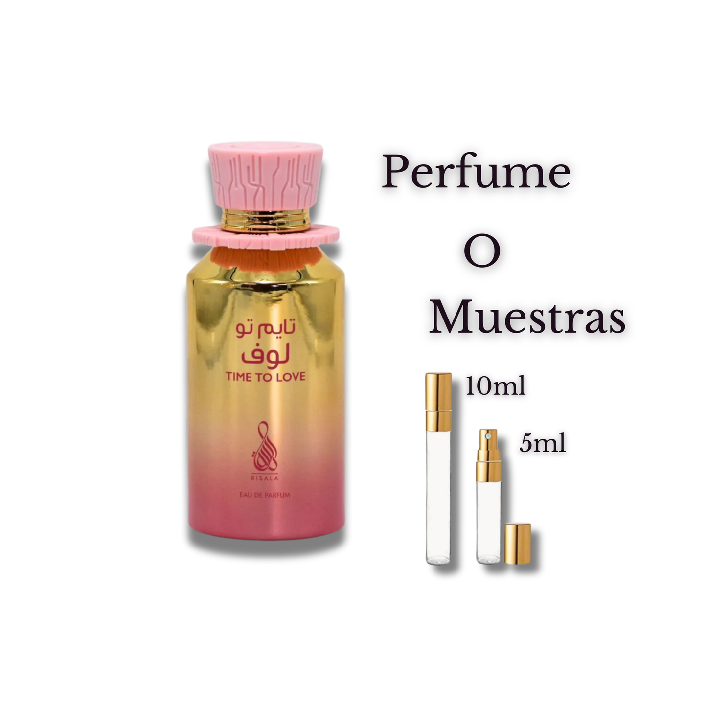 Eau de Parfum "Time To Love" para Mujer - Risala: Fragancia floral y cálida, con notas de flor de azahar, matices especiados, encanto floral blanco, ámbar y notas amaderadas.
