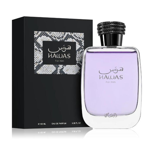 Rasasi Hawas for Him Eau de Parfum | Perfume Masculino Fresco, Dulce y Acuático