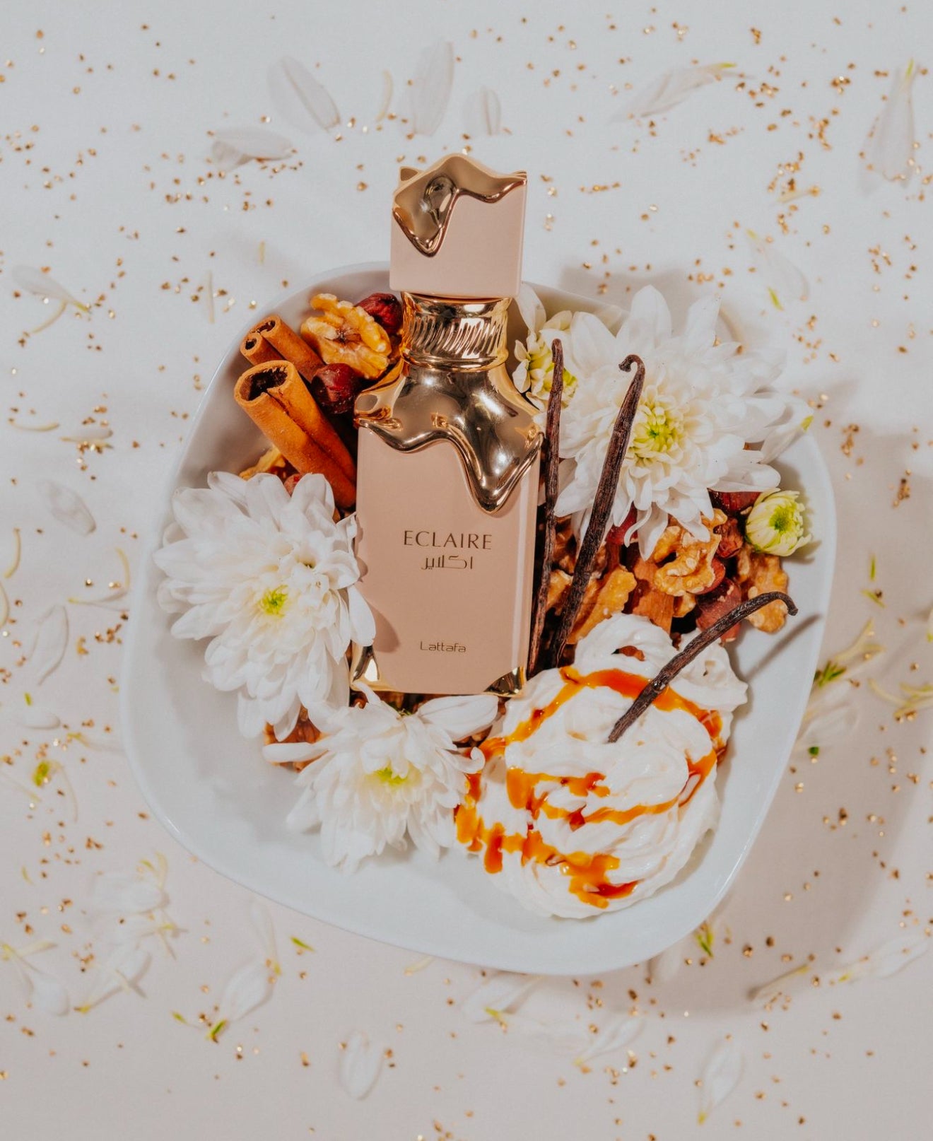 Lattafa Eclaire Eau de Parfum para mujer – dulce, gourmand, elegante y envolvente