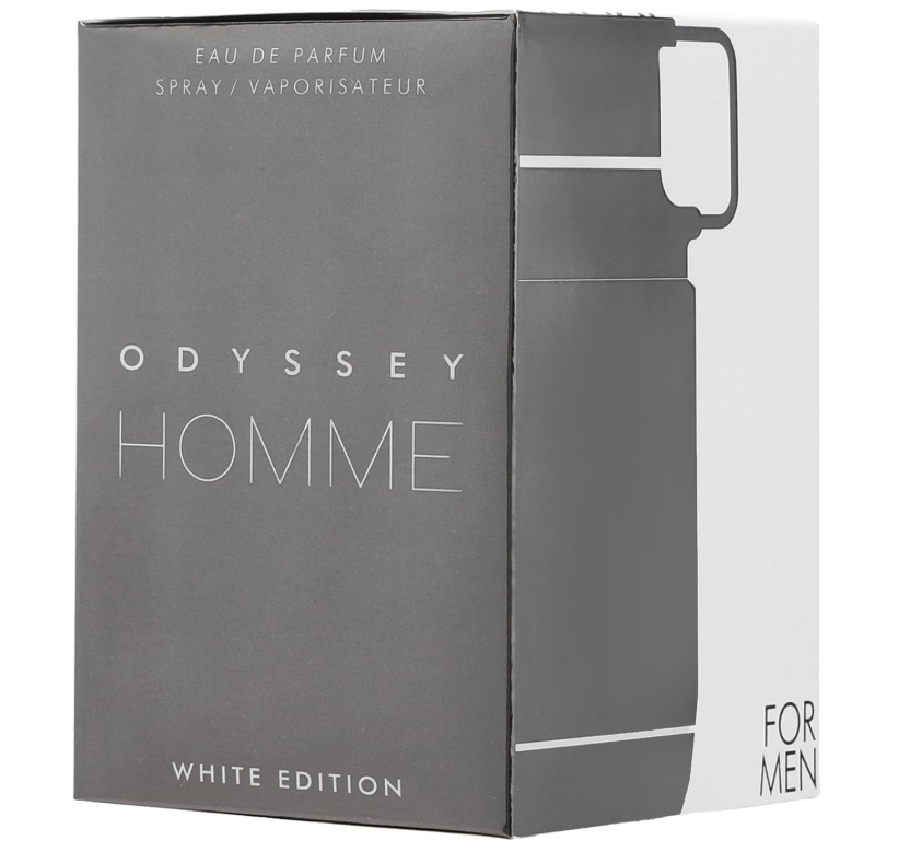 Odyssey Homme White Edition de Armaf Eau de Parfum | Perfume Masculino Fresco, Aromático y Sofisticado