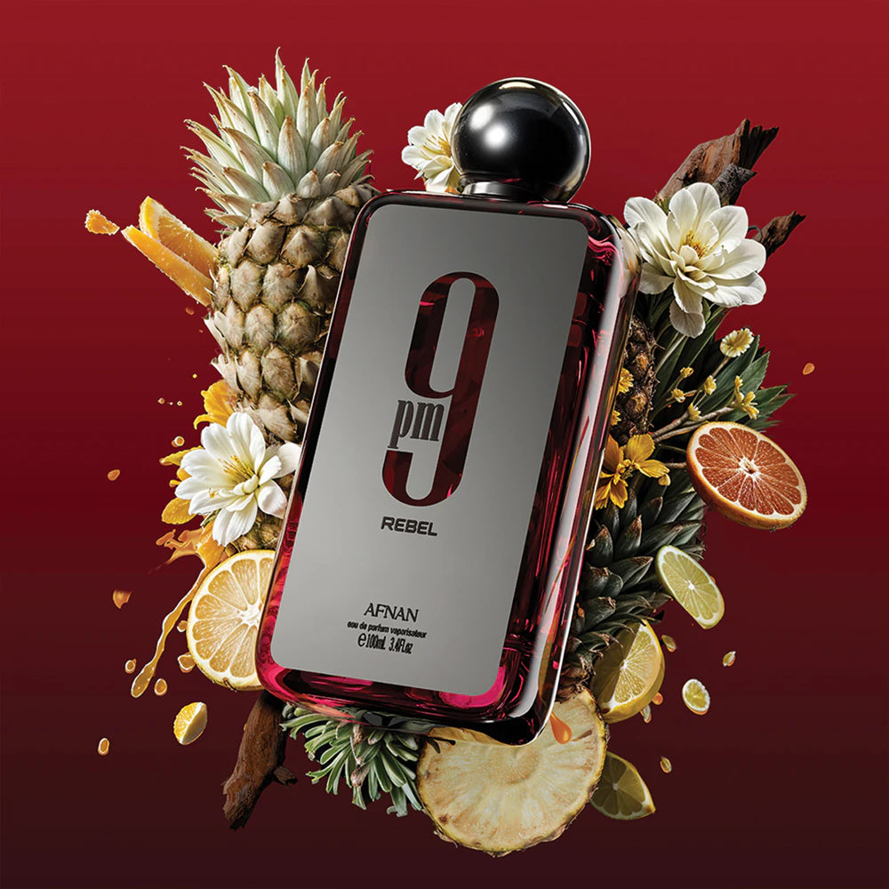 Afnan 9PM Rebel Eau de Parfum unisex – ámbar dulce, especiado y moderno