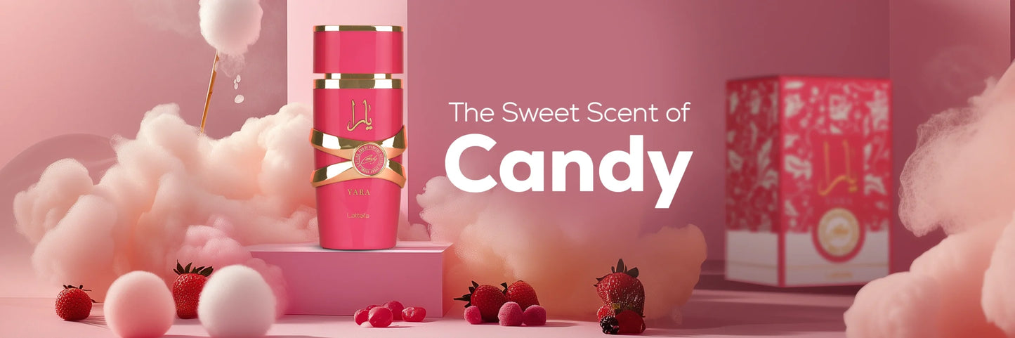 Yara Candy Eau de Parfum para Mujer - Lattafa Fragancia Dulce con notas de Vainilla y Caramelo