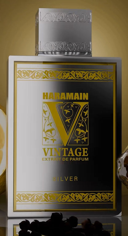 Al Haramain Vintage Silver Extrait de Parfum  | Perfume Masculino Fresco, Aromático y Sofisticado