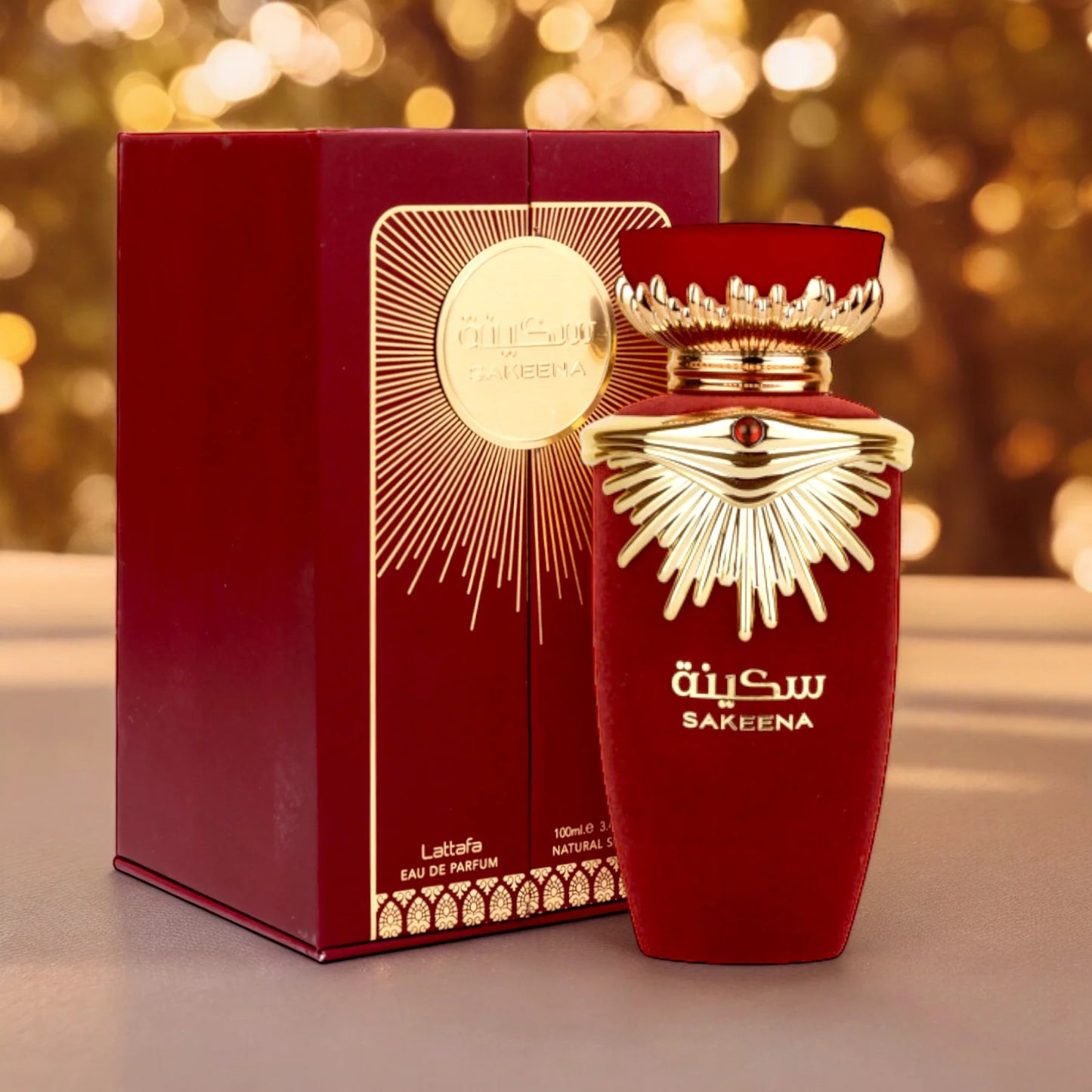 Sakeena Eau e Parfum para Mujer - Lattafa. Con acordes cítricos, frutales y florales.