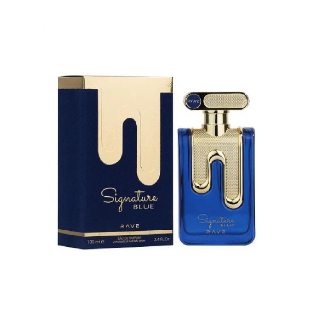 Signature Blue Eau de Parfum para Hombre - Rave. Una fragancia fresca, aromática y amaderada