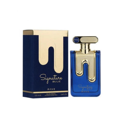 Signature Blue Eau de Parfum para Hombre - Rave. Una fragancia fresca, aromática y amaderada
