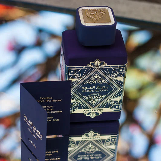 Badee Al Oud Amethyst Eau de Parfum para mujer – oriental, floral, intenso y envolvente Lattafa