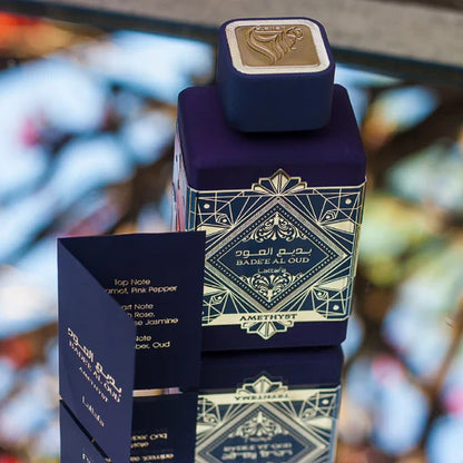 Badee Al Oud Amethyst Eau de Parfum para mujer – oriental, floral, intenso y envolvente Lattafa