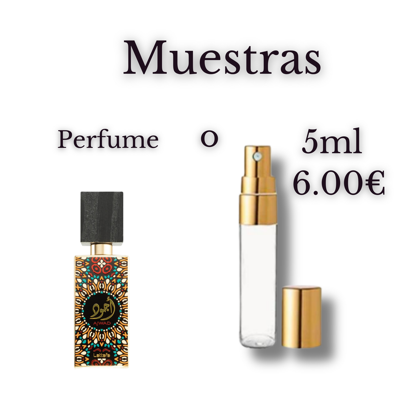 Lattafa Ajwad Eau de Parfum Unisex, Fragancia afrutada con notas de jazmín.