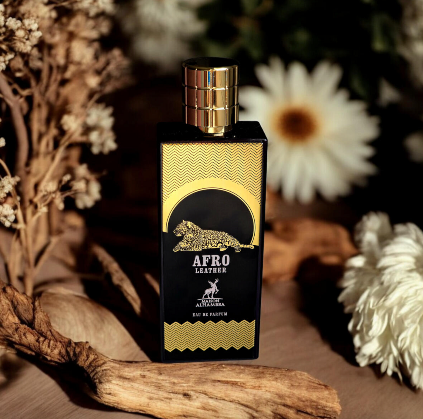 Afro Leather Eau de Parfum para Hombre - Maison Alhambra