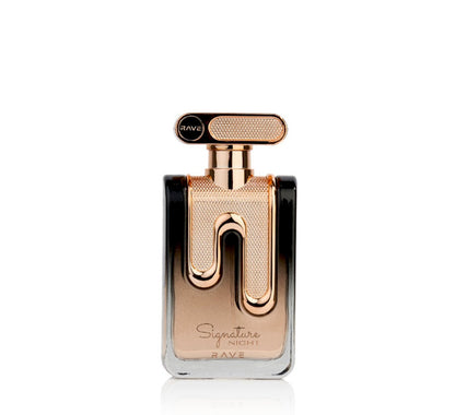 Signature Night Eau de Parfum para Mujer - Rave. Una fragancia cálida, especiada y amaderada