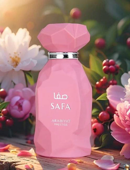 Safa Eau de Parfum 100ml – Arabiyat Prestige | Perfume Femenino Floral y Ambarado con Toques de Lichi y Rosa Turca