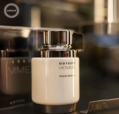 Odyssey Homme White Edition de Armaf Eau de Parfum | Perfume Masculino Fresco, Aromático y Sofisticado