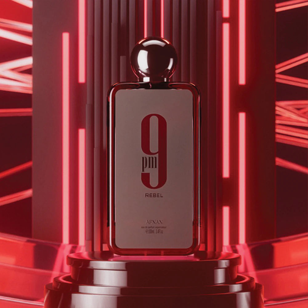 Afnan 9PM Rebel Eau de Parfum unisex – ámbar dulce, especiado y moderno