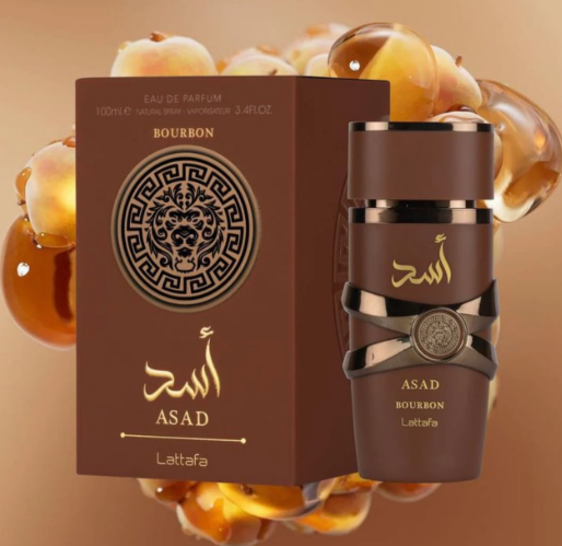 Asad Bourbon Eau de Parfum para Hombre- Lattafa. Fragancia Calida, Especiada y Amaderada