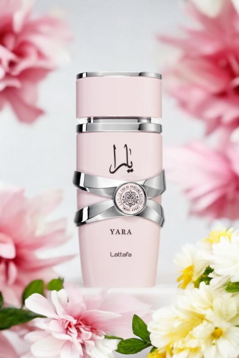 Yara Eau de Parfum para Mujer - Lattafa Fragancia dulce y atractiva para mujeres - Duradera y con una estela aromática agradable