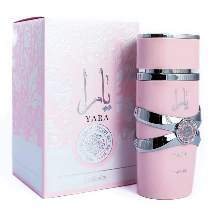 Yara Eau de Parfum para Mujer - Lattafa Fragancia dulce y atractiva para mujeres - Duradera y con una estela aromática agradable