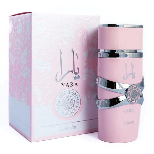 Yara Eau de Parfum para Mujer - Lattafa Fragancia dulce y atractiva para mujeres - Duradera y con una estela aromática agradable