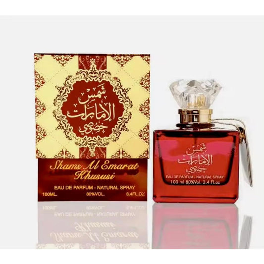 Ard Al Zaafaran Shams Al Emarat Khususi Eau de Parfum – dulce, oriental, cálido y duradero