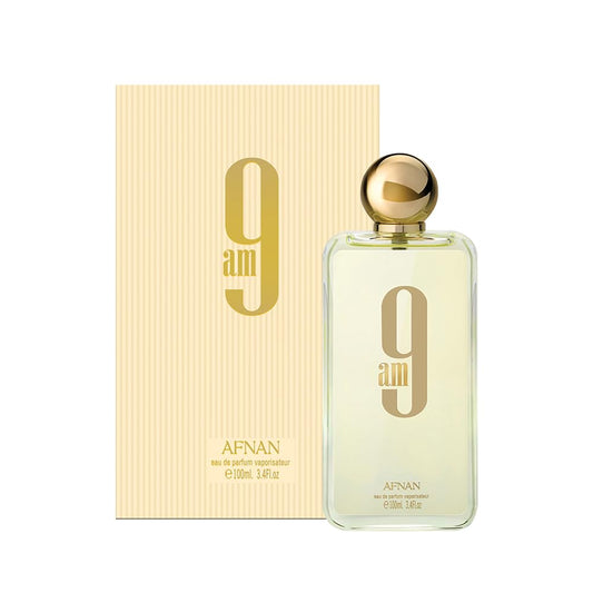 Afnan 9AM Eau de Parfum unisex – cítrico fresco, especiado y versátil