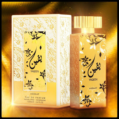 Asdaaf Yaqeen Eau de Parfum para Mujer 100 ml - Fragancia Floral Seductora y Duradera
