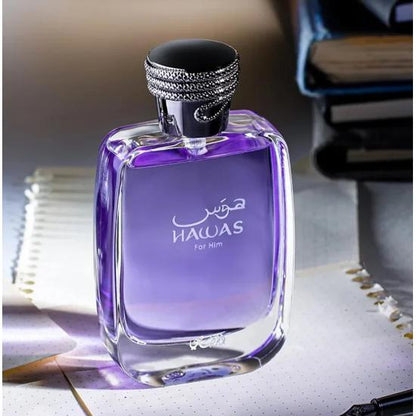 Rasasi Hawas for Him Eau de Parfum | Perfume Masculino Fresco, Dulce y Acuático
